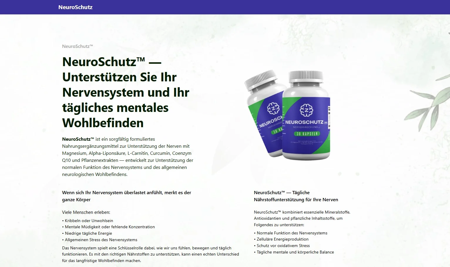 NeuroSchutz – Produktvorstellung